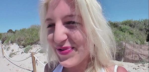  German Teen - 18 Jahre alte Urlauberin am Strand von Mallorca gefickt